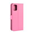 Samsung Galaxy A51 5G Lompakkokotelo Magneettisella Sulkijalla - Rosa