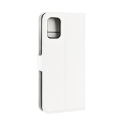 Samsung Galaxy A51 5G Lompakkokotelo Magneettisella Sulkijalla - Valkoinen