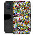 Samsung Galaxy A51 Premium Lompakkokotelo - Graffiti