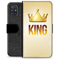 Samsung Galaxy A51 Premium Lompakkokotelo - Kuningas