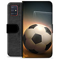 Samsung Galaxy A51 Premium Lompakkokotelo - Jalkapallo