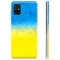 Samsung Galaxy A51 TPU Kotelo Ukrainan Lippu - Kaksisävyinen