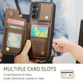 Samsung Galaxy A54 5G Caseme C22 RFID-korttilompakko - Ruskea