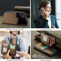 Samsung Galaxy A54 5G Caseme C22 RFID-korttilompakko - Ruskea