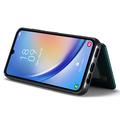 Samsung Galaxy A54 5G Caseme C22 Case RFID-korttilompakko - Vihreä