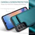 Samsung Galaxy A54 5G Caseme C22 Case RFID-korttilompakko - Vihreä