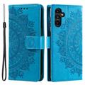 Samsung Galaxy A55 Mandala Series Lompakkokotelo - Sininen