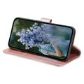 Samsung Galaxy A55 Mandala Series Lompakkokotelo - Ruusukulta