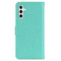 Samsung Galaxy A55 Pöllö strassi lompakko tapauksessa - Cyan