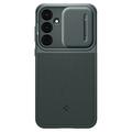 Samsung Galaxy A55 Spigen Optik Armor Suojakuori - Tummanvihreä