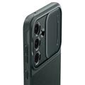 Samsung Galaxy A55 Spigen Optik Armor Suojakuori - Tummanvihreä