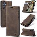 Samsung Galaxy A56 Caseme 013 Sarja Lompakkokotelo - Kahvi