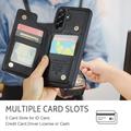 Samsung Galaxy A56 Caseme C22 Kotelo RFID-korttilompakko - Musta