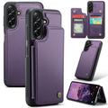 Samsung Galaxy A56 Caseme C22 Kotelo RFID-korttilompakko - Violetti