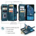 Samsung Galaxy A56 Caseme C30 Monitoiminen Lompakkokotelo - Sininen