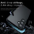 Samsung Galaxy A56 Mattapintainen Himmeä Hybridikotelo - Musta