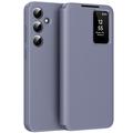 Samsung Galaxy A56 Smart Clear View Käännä kotelo korttipaikka - harmaa violetti