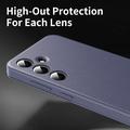 Samsung Galaxy A56 Smart Clear View Käännä kotelo korttipaikka - harmaa violetti