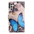 Samsung Galaxy A56 Style Series Lompakkokotelo - Sininen Perhoset