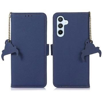 Samsung Galaxy A56 Lompakkomallinen Nahkakotelo kanssa RFID - Sininen
