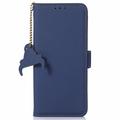 Samsung Galaxy A56 Lompakkomallinen Nahkakotelo kanssa RFID - Sininen