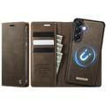 Samsung Galaxy A57 Caseme C49 2-in-1 irrotettava lompakkokotelo - MagSafe-yhteensopiva, RFID - Kahvi