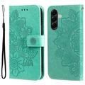 Samsung Galaxy A57 Mandala Series Lompakkokotelo - Vihreä
