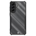Samsung Galaxy A57 Tactical Quantum Stealth kotelo, jossa on vahvistetut kulmat - Kirkas / musta