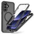 Samsung Galaxy A57 Tech-Protect Defense360 MagSafe -kotelo näytönsuojalla - musta