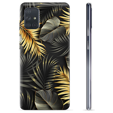 Samsung Galaxy A71 TPU Suojakuori - Kultaiset Lehdet