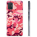 Samsung Galaxy A71 TPU Suojakuori - Pinkki Maastokuviointi
