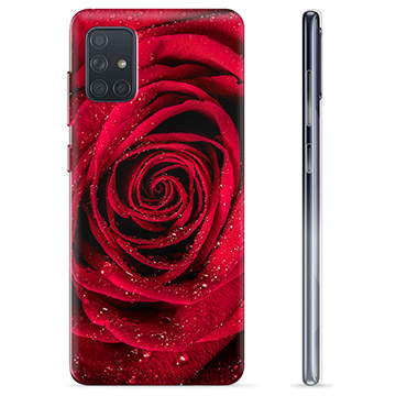 Samsung Galaxy A71 TPU Suojakuori - Ruusu