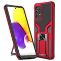 Samsung Galaxy A72 5G Hybridikotelo Jalustalla Metallinen - Punainen