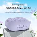 Samsung Galaxy Buds3/Buds3 Pro Kukkakuvio nestemäinen silikoni kotelo ja karabiini - vaaleanpunainen - vaaleanpunainen