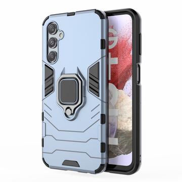 Samsung Galaxy F34/M34 5G Hybridikotelo Sormuspidikkeellä - Sininen