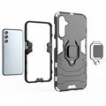Samsung Galaxy F34/M34 5G Hybridikotelo Sormuspidikkeellä - Sininen