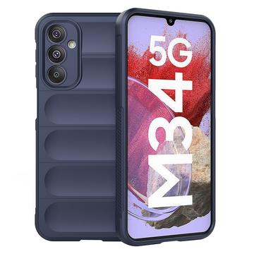 Samsung Galaxy F34/M34 5G Rugged TPU Suojakuori - Tummansininen