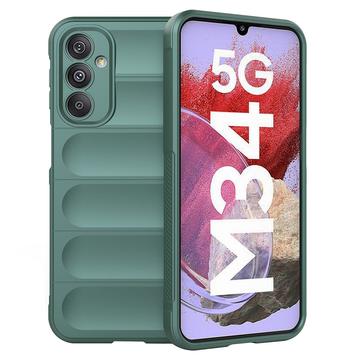 Samsung Galaxy F34/M34 5G Rugged TPU Suojakuori - Vihreä