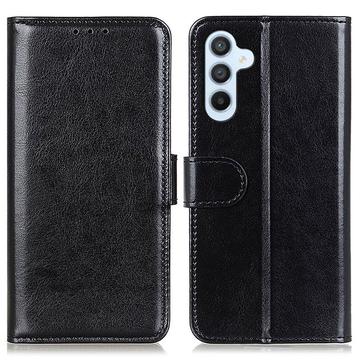 Samsung Galaxy F34/M34 5G Lompakkokotelo Magneettisella Sulkijalla - musta