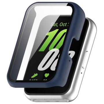 Samsung Galaxy Fit3 Muovikotelo Panssarilasi - Tummansininen
