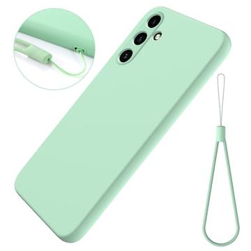 Samsung Galaxy M15/F15 Nestemäinen Silikoni Suojakuori - Vihreä