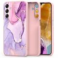 Samsung Galaxy M15 Tech-Protect Icon Silicone Suojakuori - Marmori