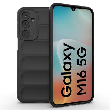 Samsung Galaxy M16/F16 Rugged TPU Suojakuori - Musta