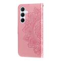Samsung Galaxy M35 Mandala Series Lompakkokotelo - Pinkki