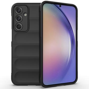 Samsung Galaxy M35 Rugged TPU Suojakuori - Musta