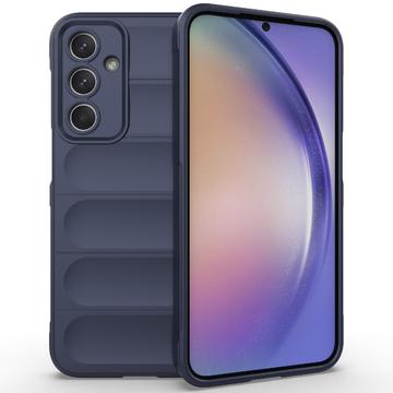 Samsung Galaxy M35 Rugged TPU Suojakuori - Tummansininen