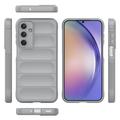 Samsung Galaxy M35 Rugged TPU Suojakuori - Vaaleanharmaa
