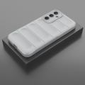 Samsung Galaxy M35 Rugged TPU Suojakuori - Vaaleanharmaa