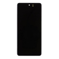 Samsung Galaxy M52 5G Etukuori & LCD Näyttö GH82-27091A - Musta