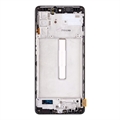 Samsung Galaxy M52 5G Etukuori & LCD Näyttö GH82-27091A - Musta